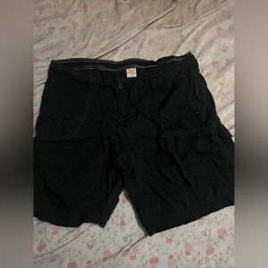 Women Black Cargo Shorts